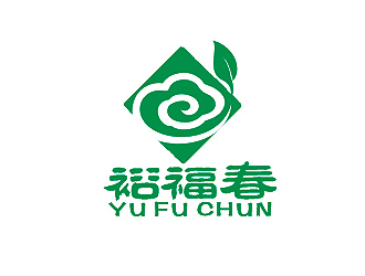 盛铭的裕福春 茶叶logo设计