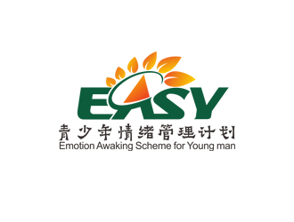 周国强的EASY 青少年情绪管理计划logo设计