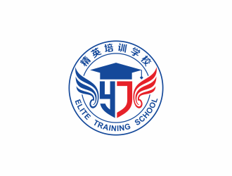 何嘉健的精英培训学校logo设计