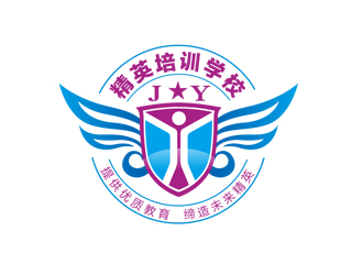 周国强的精英培训学校logo设计
