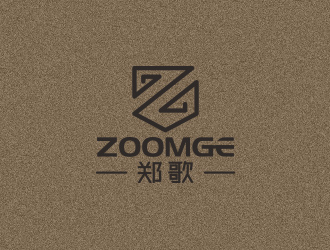 黄安悦的中文：郑歌，字母：ZOOMGElogo设计