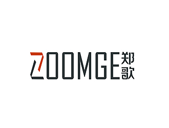 盛铭的中文：郑歌，字母：ZOOMGElogo设计