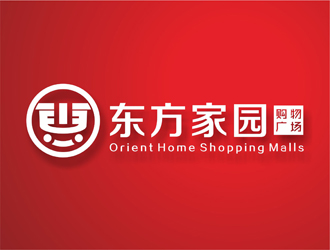 赵鹏 v的东方家园logo设计