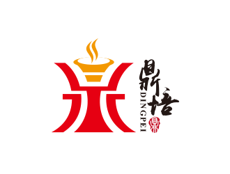 黄安悦的鼎培小吃快餐logo设计