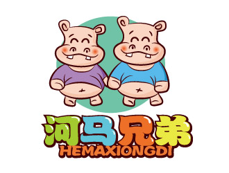 刘业伟的河马兄弟logo设计