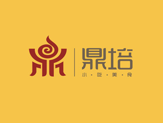 郑国麟的鼎培小吃快餐logo设计