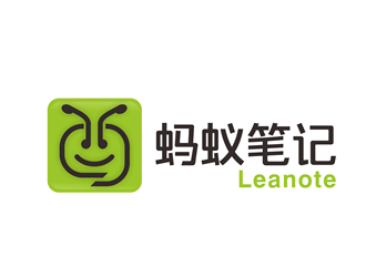 唐国强的Leanote，中文“蚂蚁笔记”logo设计