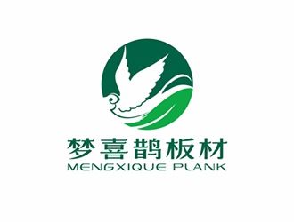 梦喜鹊板材LOGO设计 - LOGO123
