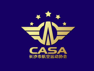 余亮亮的长沙市航空运动协会logo设计