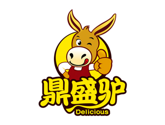 赵波的鼎盛驴动物卡通logo设计