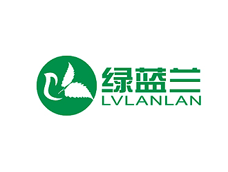 盛铭的绿蓝兰logo设计