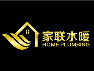 刘彩云的家联水暖logo设计
