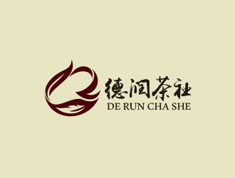 黄安悦的德润茶社茶馆logo设计