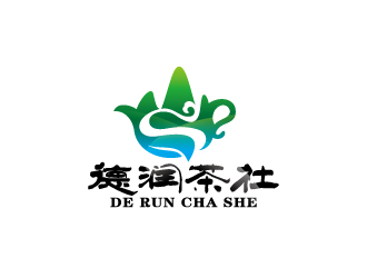 周金进的德润茶社茶馆logo设计