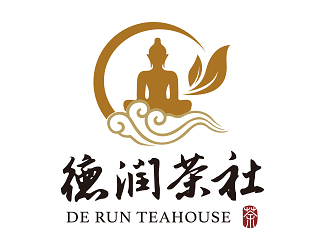 曹芊的德润茶社茶馆logo设计