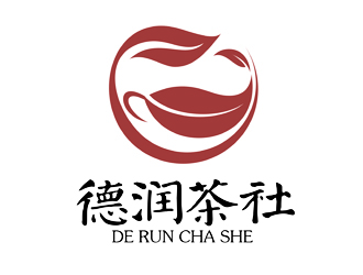 谭家强的德润茶社茶馆logo设计