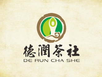 廖燕峰的德润茶社茶馆logo设计