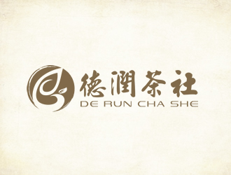 廖燕峰的德润茶社茶馆logo设计