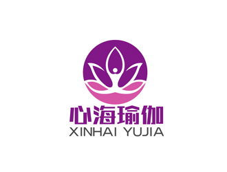 秦晓东的心海瑜伽馆logo设计