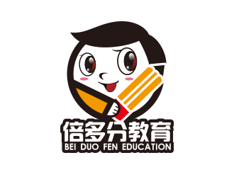 黄安悦的倍多分教育【卡通动物】logo设计