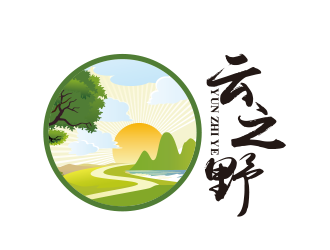 黄安悦的云之野 农产品标志设计logo设计