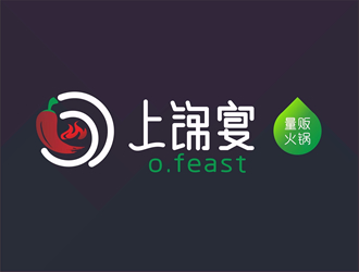 唐国强的上锦宴 量贩火锅logo设计