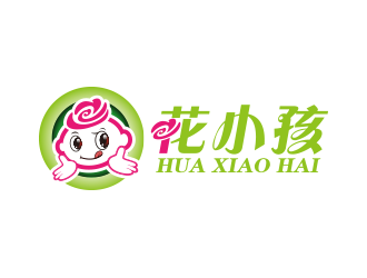 黄安悦的花小孩 甜品店logo设计