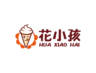 周金进的花小孩 甜品店logo设计