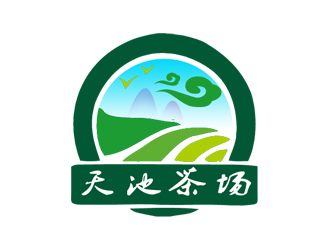 朱兵的天池茶场茶馆logo设计