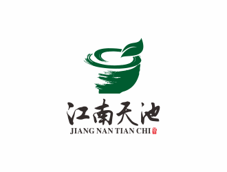 何嘉健的天池茶场茶馆logo设计