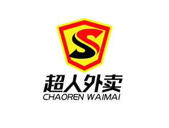 秦晓东的超人外卖餐饮logo设计