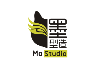 姜彦海的Mo Studio 墨造型logo设计