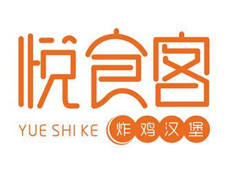 唐国强的悦食客logo设计