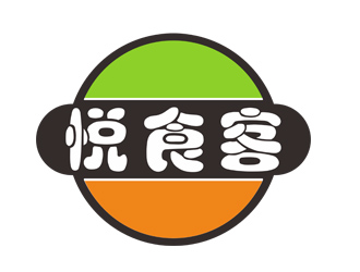 刘彩云的悦食客logo设计