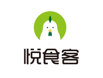 孙金泽的悦食客logo设计