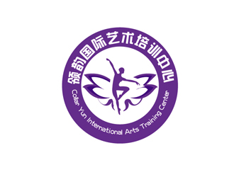 秦晓东的领韵国际艺术培训中心logo设计