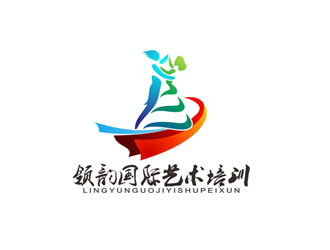 郭庆忠的领韵国际艺术培训中心logo设计