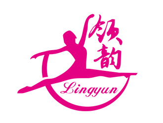 刘彩云的领韵国际艺术培训中心logo设计