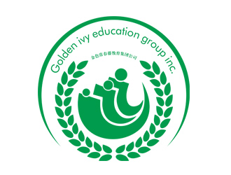 刘彩云的Golden ivy education group inc.logo设计