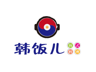 孙金泽的韩饭儿人物卡通logo设计