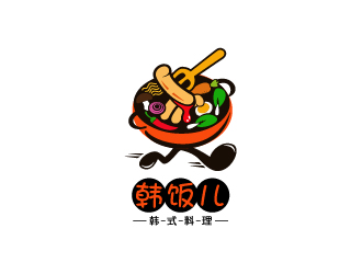 Ze的韩饭儿人物卡通logo设计