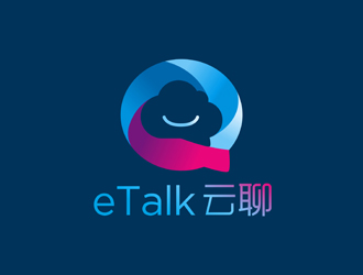 曾翼的eTalk 云聊logo设计