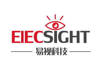 邹小考的elecsight   易视科技logo设计