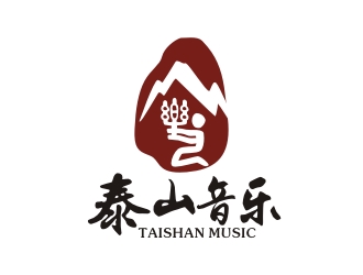 曾翼的泰山音乐艺术培训学校logo设计