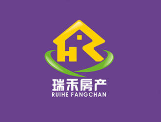 陈今朝的瑞禾房产logo设计