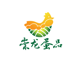 陈兆松的崇龙蛋品 人物卡通设计logo设计