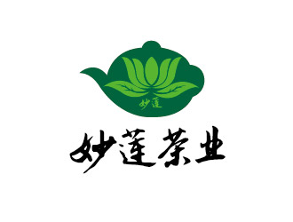 李贺的妙莲茶业logo设计