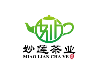 黄安悦的妙莲茶业logo设计