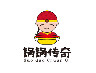 孙金泽的锅锅传奇 卡通logo设计