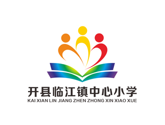 陈今朝的开县临江镇中心小学logo设计
